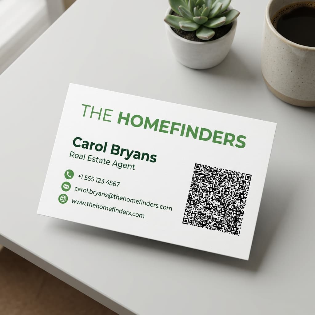 Real Estate Agent Business Card Example
