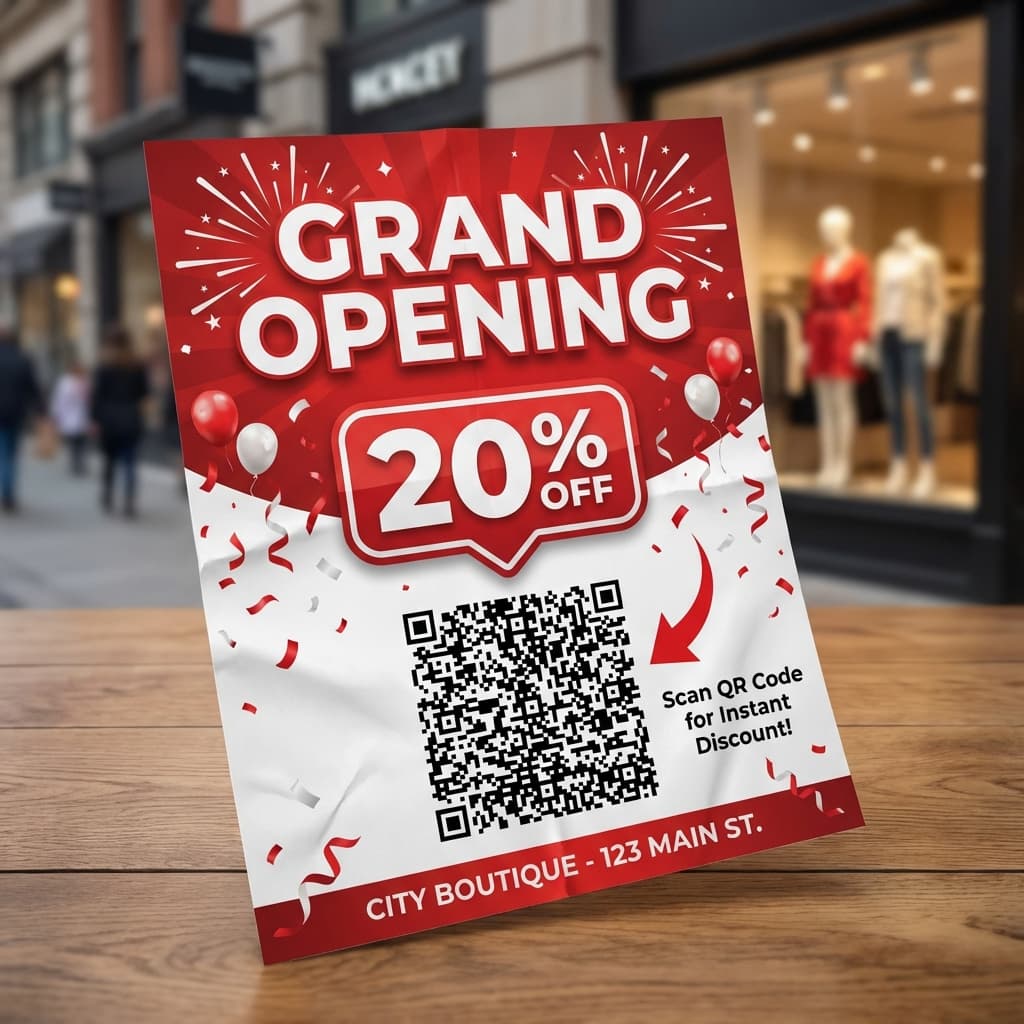 Grand Opening Flyer Example